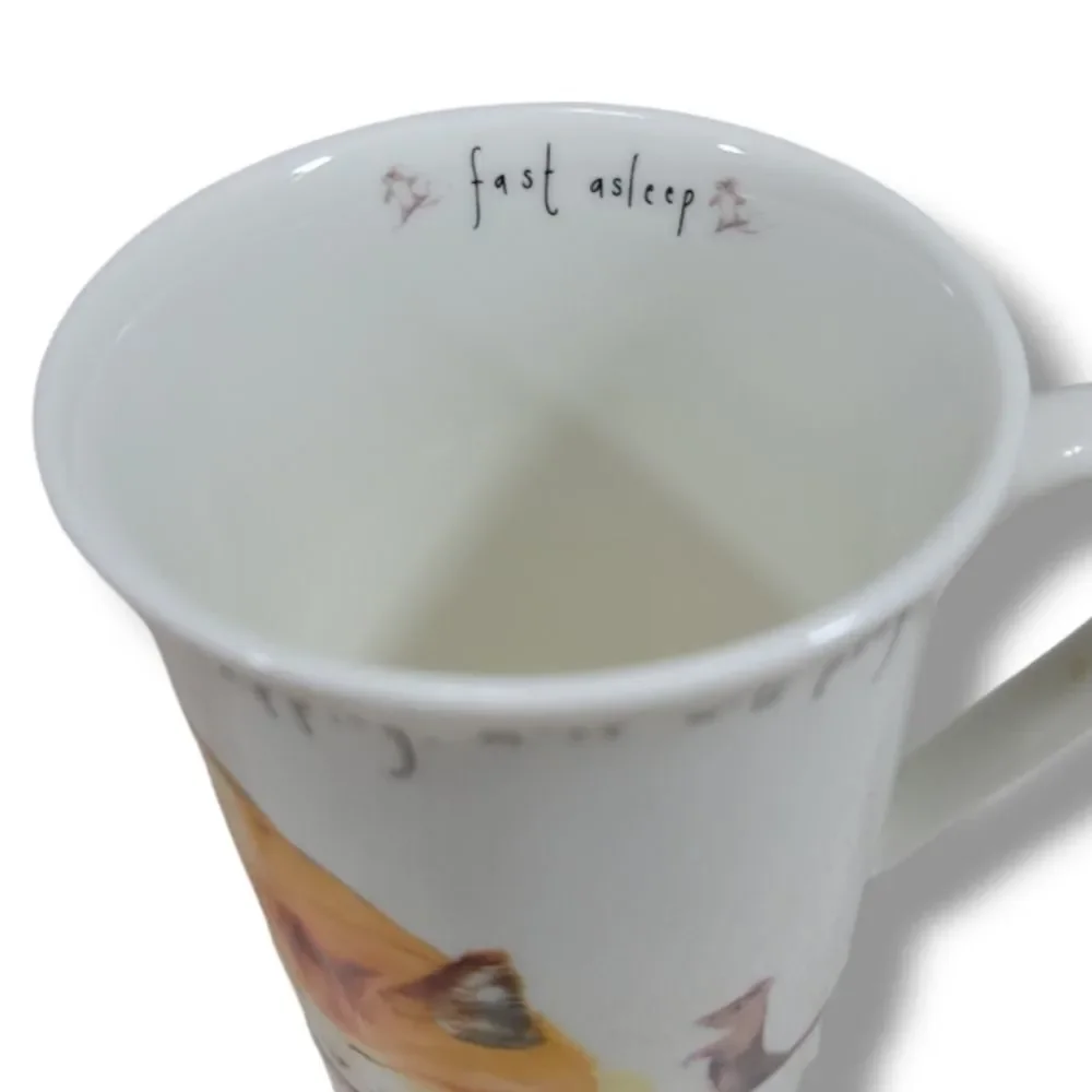 Vintage Mug Kent Pottery Mug Coffee Mug Tea Cup Cat Is Napping, Mice Will Play